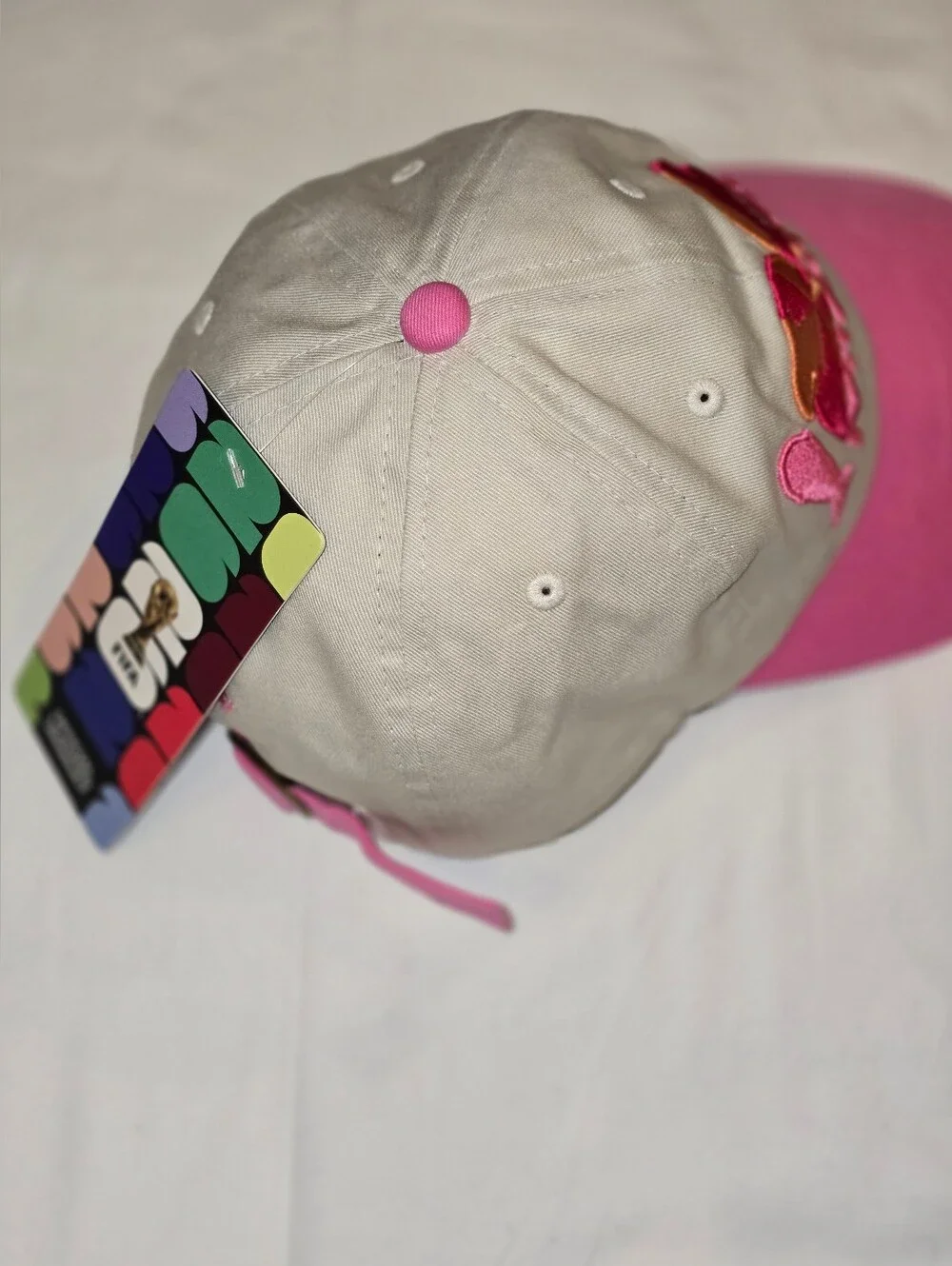 FIFA 26 Miami Pink and Beige Baseball Cap